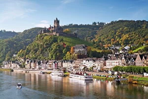 Rivers Framed Print Collection: Reichsburg Castel, Cochem, Moselle river, Rhineland-Palatinate, Germany, Europe
