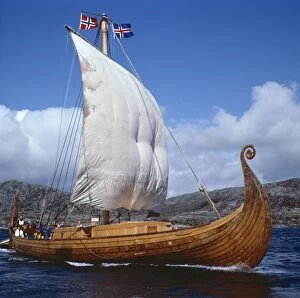 Viking ships and weaponry Jigsaw Puzzle Collection: Replica, Oseberg