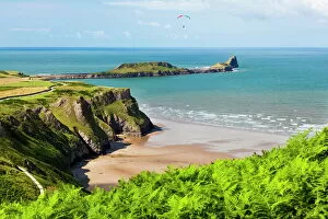 Related Images Poster Print Collection: Rhossili Bay, Gower Peninsula, Wales, United Kingdom, Europe