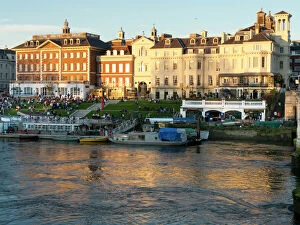 Related Images Mouse Mat Collection: River scene, Richmond upon Thames, Greater London, Surrey, England, United Kingdom