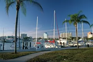 Recreational Boats Collection: Sarasota Marina from Island Park