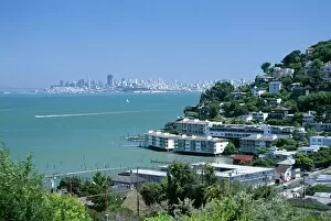 Sky Tower Framed Print Collection: Sausalito, a town on San Francisco Bay in Marin County