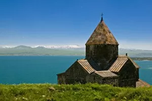 Related Images Pillow Collection: Sevanavank (Sevan Monastery) by Lake Sevan, Armenia, Caucasus, Central Asia, Asia