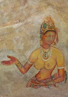 Cloud Maiden Collection: Sigiriya Damsels or Cloud Maidens, Sigiriya Lion Rock Fortress, UNESCO World Heritage Site
