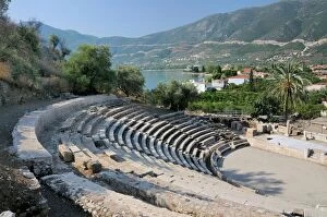 Greek Architecture Jigsaw Puzzle Collection: Small theatre of Ancient Epidaurus (Epidavros), Argolis, Peloponnese, Greece, Europe