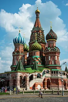 Russia Fine Art Print Collection: St. Basils Cathedral on Red Square, UNESCO World Heritage Site, Moscow, Russia, Europe