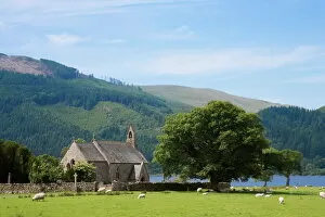 Lake District Canvas Print Collection: St. Begas Church by the Lake, Bassenthwaite, Lake District, Cumbria