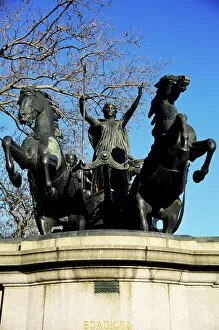 Sculptures Poster Print Collection: Statue of Boadicea (Boudicca), Westminster, London, England, United Kingdom, Europe
