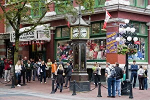 Water Street Collection: Steam Clock on Water Street, Gastown District, Vancouver, British Columbia