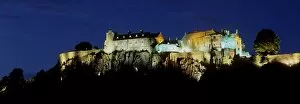 Majestic historic structures Premium Framed Print Collection: Stirling Castle at night
