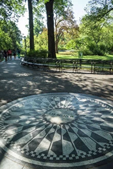 Pavement Collection: Strawberry Fields Memorial, Imagine Mosaic in memory of former Beatle John Lennon, Central Park