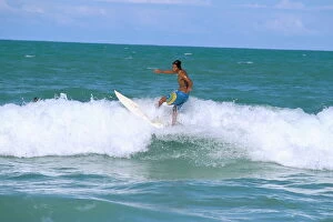 Natal Collection: Surfer, Praia do Amor, Pipa, Natal, Rio Grande do Norte state, Brazil, South America