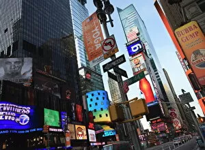Signs Jigsaw Puzzle Collection: Times Square, Manhattan, New York City, New York, United States of America, North America