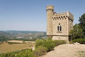 Distance Collection: Tower, Rennes-le Chateau, Aude, Languedoc-Roussillon, France, Europe