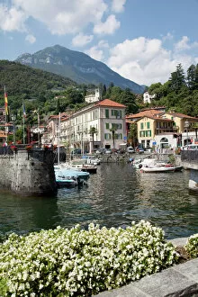 Related Images Photographic Print Collection: Town and harbour, Menaggio, Lake Como, Lombardy, Italian Lakes, Italy, Europe