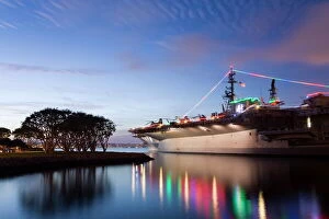 Moored Collection: USS Midway Aircraft Carrier Museum, San Diego, California, United States of America