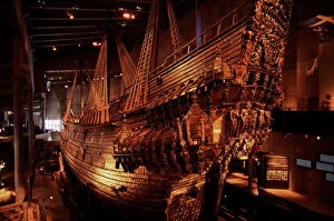 Ships and Boats Metal Print Collection: Vasa, a 17th century warship, Vasa Museum, Stockholm, Sweden, Scandinavia, Europe