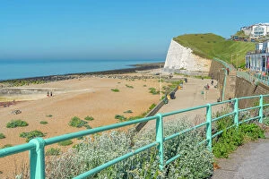 East Sussex Collection: View of Saltdean Cliffs from Saltdean Beach, Saltdean, Brighton, Sussex, England