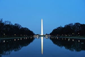 Memorials Photographic Print Collection: Washington Memorial Monument, Washington D. C. United States of America, North America