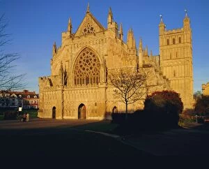 Architectural heritage Collection: The West Front of Exeter Cathedral, Devon, England, UK, Europe