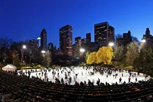 Skating Collection: Wollman Ice rink in Central Park, Manhattan, New York City, New York, United States of America