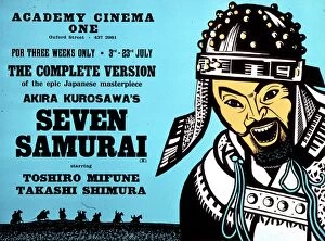 Related Images Poster Print Collection: Academy Poster for Akira Kurosawas Seven Samurai (1954)