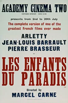 Peter Lely Pillow Collection: Academy Poster for Marcel Carnes Les Enfants du Paradis (1945)