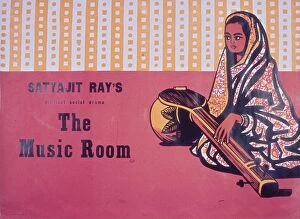 Film Poster Canvas Print Collection: Academy Poster for Satyajit Rays The Music Room (1958)