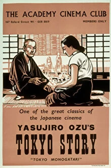 Film Poster Fine Art Print Collection: Academy Poster for Yasujiro Ozus Tokyo Story (1962)