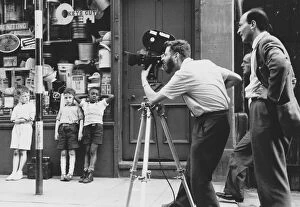 Kennington Collection: Karel Reisz and Walter Lassally filming We Are The Lambeth Boys (1959)