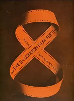 8 Sep 2008 Antique Framed Print Collection: London Film Festival Poster - 1964