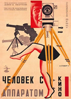 Posters Mouse Mat Collection: Poster for Dziga Vertovs Man With A Movie Camera (1928)