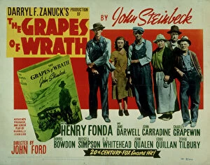 BFI Southbank Posters Collection: Poster for John Fords The Grapes of Wrath (1940)