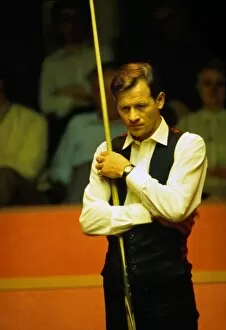 Snooker Canvas Print Collection: Alex Higgins at the 1988 World Snooker Championships