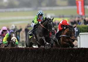 Horse Racing Jigsaw Puzzle Collection: AP McCoy on Denman jumps the final fence of the 2010 Gold Cup