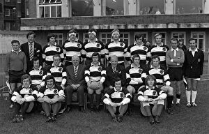 Related Images Framed Print Collection: The Barbarians team that defeated the All Blacks at Cardiff in 1973