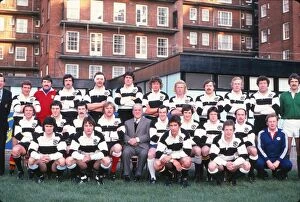 Newport Premium Framed Print Collection: The Barbarians team that faced the All Blacks in Cardiff in 1978