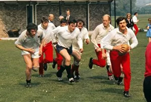 Peter Brown Fine Art Print Collection: British Lions players train at Eastbourne before leaving for the 1971 tour of New Zealand