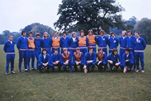 Posters Canvas Print Collection: England squad - 1974 World Cup Qualification