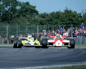 John Ford Fine Art Print Collection: John Watson passes Rene Arnoux - Silverstone 1981