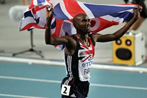 Related Images Photographic Print Collection: Mo Farah - 2011 5000m World Champion