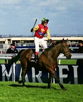 Horse Racing Framed Print Collection: Paul Carberry on Bobbyjo wins the 1999 Grand National