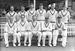 Related Images Premium Framed Print Collection: The Rest XI Team Group - 1953 Test Trial