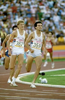 Us A Collection: Seb Coe and Steve Cram on the home straight in the 1984 1500m Olympic final