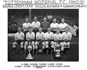 Peter Brown Pillow Collection: Tottenham Hotspur Double Winning Team - 1961