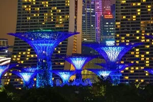Supertrees Collection: Blue Supertree Grove, Gardens by the Bay, Singapore, Republic