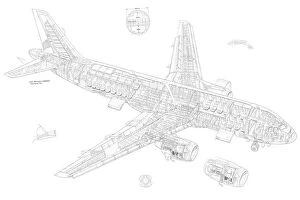 Airbus Cutaway Jigsaw Puzzle Collection: Airbus A330 Cutaway Drawing