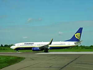 Boeing 737 Framed Print Collection: Boeing 737-800 Ryanair at Stansted Airport