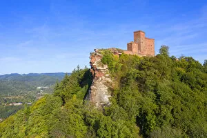 Germany Premium Framed Print Collection: Aerial view at Trifels castle, Annweiler, Palatinate forest, Wasgau, Rhineland-Palatinate
