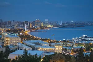 Azerbaijan Photo Mug Collection: Azerbaijan, Baku, View of Baku Bay